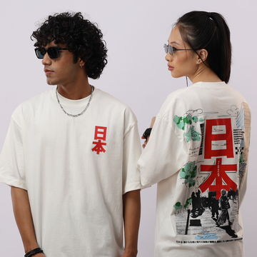 Rising Sun Drop Shoulder T-Shirt